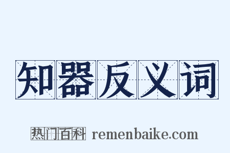 知器反义词是什么意思的图片